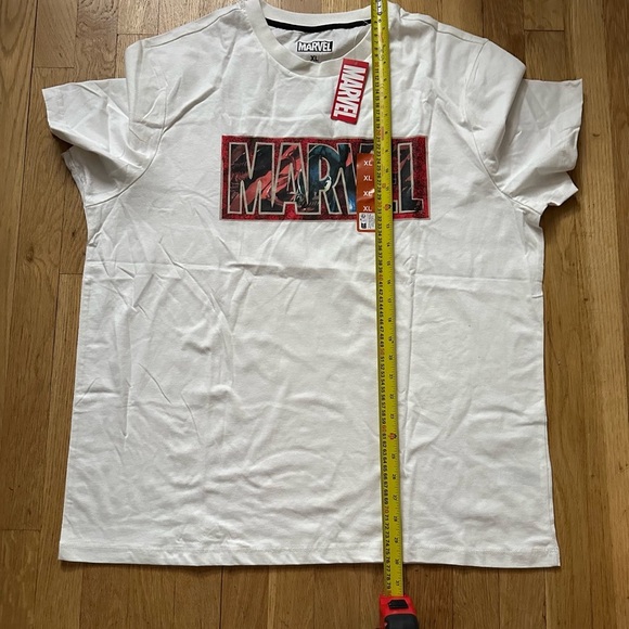 Marvel Graphic Tee XL | White T-Shirt with Comic Logo Print Superhero Style ✨ - Picture 5 of 5